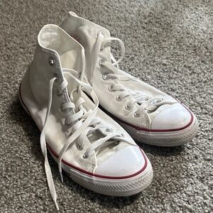 Converse White High-Top Sneakers